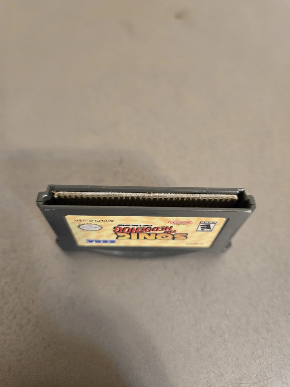 Nintendo Gameboy Advance Sonic The Hedgehog Genesis Video Game